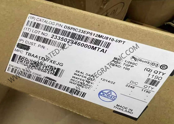 DSPIC33EP512MU810-I/PT माइक्रोकंट्रोलर MCU dsPIC डिजिटल सिग्नल नियंत्रक TQFP-100 16-बिट डीएससी