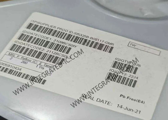 SI5335B-B05117-GMR 200MHz चार-चैनल क्लॉक जनरेटर IC, सटीक समय के लिए कम जिटर के साथ