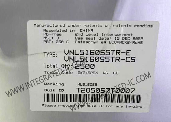 VNL5160S5TR इंटीग्रेटेड सर्किट चिप एन-चैनल 3.5A लो-साइड ड्राइवर 36V मैक्स पूरी तरह से सुरक्षित के साथ