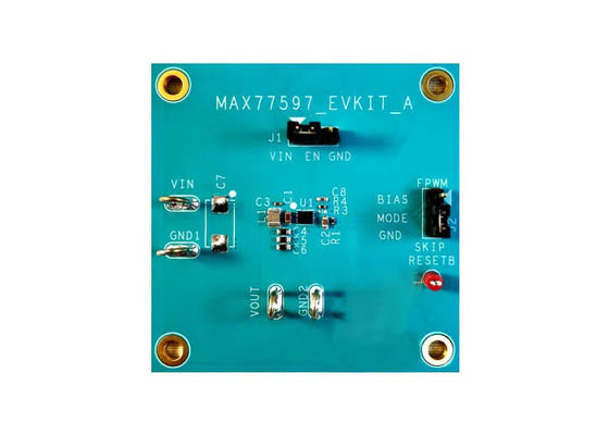 MAX77597EVKIT एम्बेडेड सॉल्यूशंस सिंक्रोनस स्टेप-डाउन कन्वर्टर मूल्यांकन बोर्ड