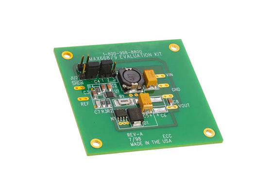 MAX668EVKIT एम्बेडेड समाधान 1 गैर-पृथक आउटपुट DC/DC स्टेप अप मूल्यांकन बोर्ड