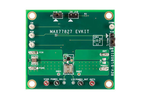 MAX77827EVKIT एम्बेडेड सॉल्यूशंस 1.6A 1.8V से 5.5V बक-बूस्ट कन्वर्टर मूल्यांकन बोर्ड