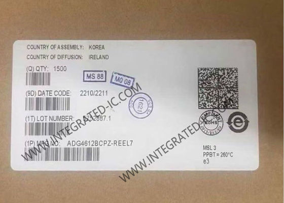 ADG4612BCPZ एकीकृत सर्किट चिप 50mOhm ऑन प्रतिरोध के साथ 4 चैनल क्वाड SPST स्विच और 6.1 ओम मैक्स ऑन प्रतिरोध