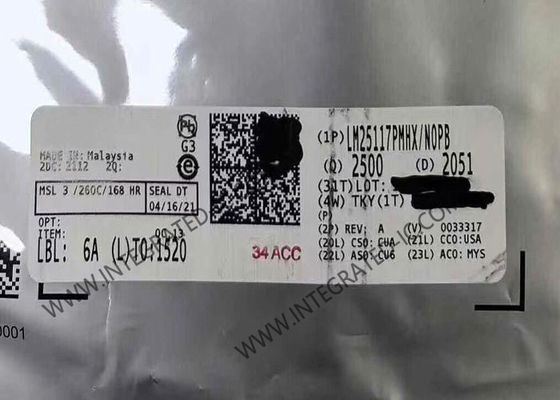 LM25117PMHX इंटीग्रेटेड सर्किट चिप सिंक्रोनस बक कंट्रोलर जिसमें वाइड इनपुट रेंज, मजबूत 3.3 A पीक गेट ड्राइव और सटीक 1.5% वोल्टेज संदर्भ है