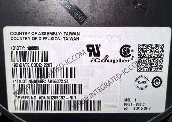 ADUM1285CRZ इंटीग्रेटेड सर्किट चिप 3kV RMS डुअल चैनल डिजिटल आइसोलेटर उच्च वोल्टेज आइसोलेशन के लिए