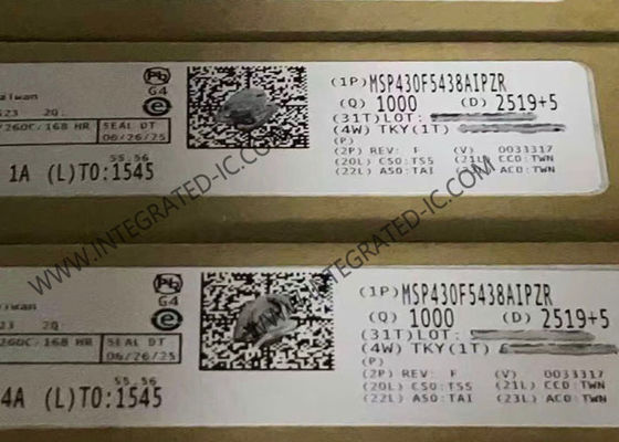 MSP430F5438AIPZR माइक्रो कंट्रोलर एमसीयू हाई-परफॉर्मेंस 16-बिट 25MHz माइक्रो कंट्रोलर
