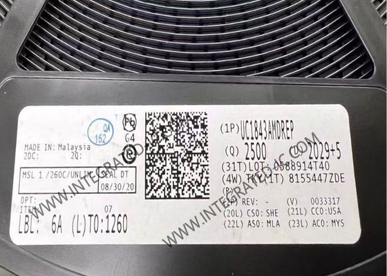 UC1843AMDREP Enhanced Current-Mode PWM Controller Integrated Circuit Chip with 500 kHz Operation and Low Start-Up Current (<0.5 mA)