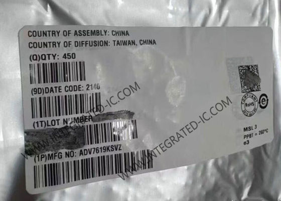 ADV7619KSVZ HDMI रिसीवर इंटीग्रेटेड सर्किट चिप 3GHz 2 चैनल HDMI 1.4a हाई डेफिनिशन मल्टीमीडिया इंटरफेस