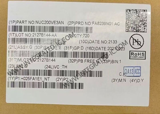 NUC200VE3AN 32-बिट माइक्रो कंट्रोलर MCU जिसमें 50MHz ARM Cortex M0, 128 kB प्रोग्राम मेमोरी और औद्योगिक नियंत्रण के लिए 83 I/O हैं