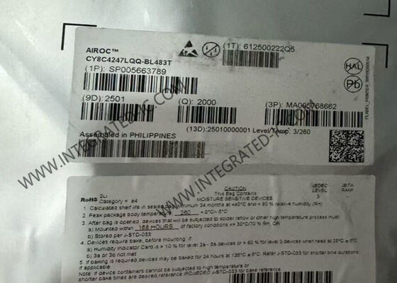 CY8C4247LQQ-BL483T 48MHz PSoC 4 माइक्रोकंट्रोलर MCU 128 kByte फ्लैश और 36 I/O पिन AIROC BLE के साथ