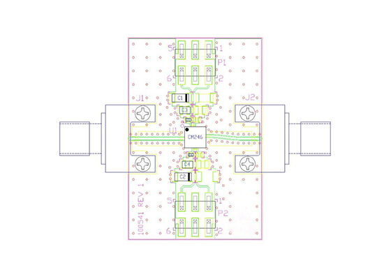 CMD246C4-EVB एम्बेडेड सॉल्यूशंस 8GHz से 22GHz कम चरण शोर एम्पलीफायर मूल्यांकन बोर्ड