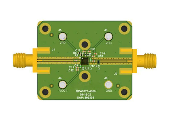 QPA9121EVB-01 एम्बेडेड समाधान उच्च लाभ 0.5W ड्राइवर एम्पलीफायर मूल्यांकन बोर्ड