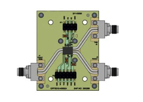 QPF5002EVB1 Embedded Solutions X-Band 2W RF Front-End Module Evaluation Board