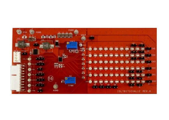 ISL78171EVAL1Z एम्बेडेड सॉल्यूशंस ISL78171 50mA ऑटोमोटिव एलईडी ड्राइवर मूल्यांकन बोर्ड