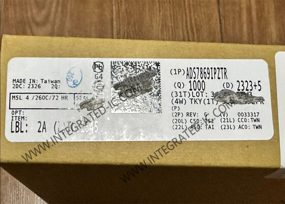 ADS7869IPZTR एकीकृत सर्किट चिप 12-चैनल एनालॉग मोटर कंट्रोल फ्रंट-एंड 12-बिट रिज़ॉल्यूशन और लचीला डिजिटल इंटरफ़ेस TQFP100 के साथ