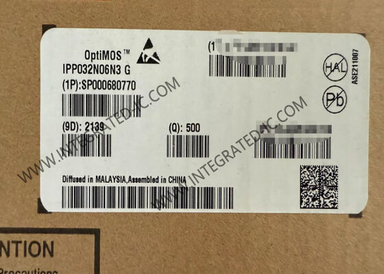 IPP032N06N3G OptiMOS™ 3 पावर MOSFET N-चैनल 60V 120A 2.6 mOhms उच्च दक्षता स्विचिंग के लिए