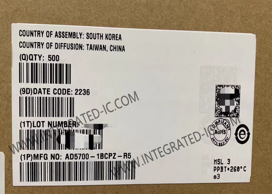 AD5700-1BCPZ इंटीग्रेटेड सर्किट चिप 464uA कम पावर सिंगल-चिप HART मॉडेम