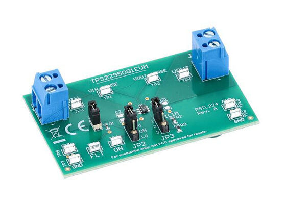 TPS22950Q1EVM एम्बेडेड समाधान TPS22950-Q1 ऑटोमोटिव लोड स्विच मूल्यांकन मॉड्यूल