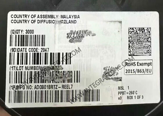 ADG801BRTZ इंटीग्रेटेड सर्किट चिप CMOS SPST स्विच जिसमें 0.4Ω ऑन रेजिस्टेंस, 1.8V से 5.5V आपूर्ति और ऑटोमोटिव तापमान रेंज है
