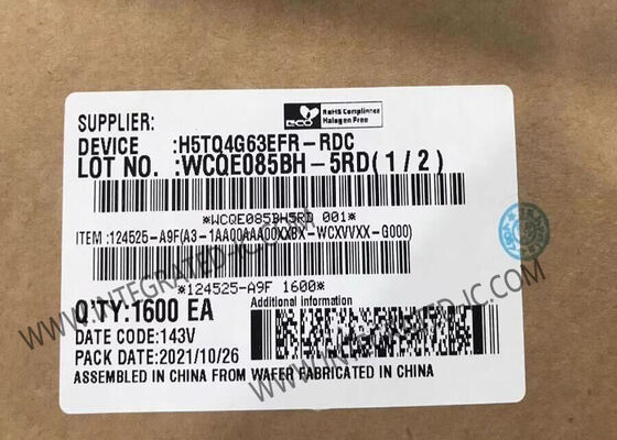 H5TQ4G63EFR-RDC 4Gbit DDR3 SDRAM मेमोरी IC चिप, FBGA-96 पैकेज में 2133Mbps डेटा ट्रांसफर दर के साथ, उच्च-घनत्व अनुप्रयोगों के लिए