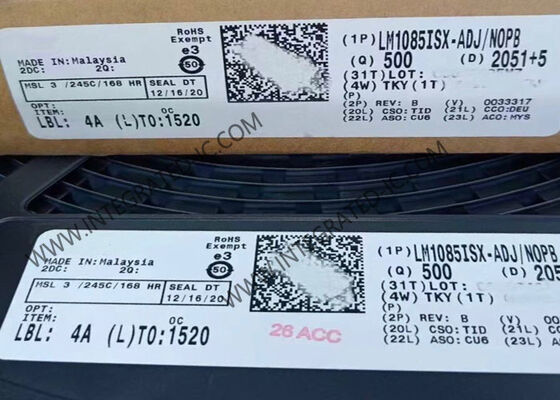 LM1085ISX-ADJ एकीकृत सर्किट चिप वोल्टेज नियामक 3A आउटपुट करंट 1.5V कम ड्रॉपआउट और समायोज्य आउटपुट वोल्टेज के साथ