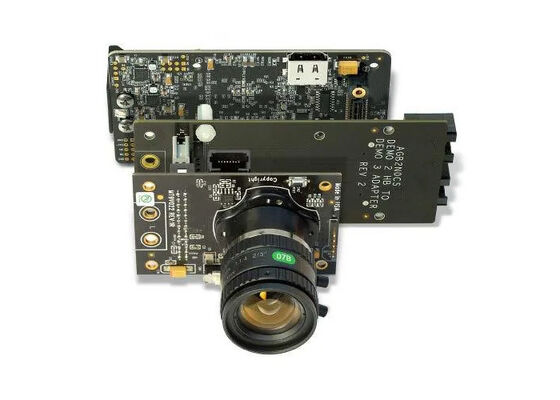 एजीबी3एन0सीएस-जीईवीके एम्बेडेड सॉल्यूशंस एडाप्टर बोर्ड के साथ डेमो3 हेडबोर्ड और डेमो2एक्स बेसबोर्ड