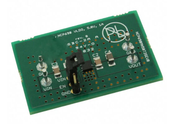 NCP690MN50T2GEVB एम्बेडेड समाधान सिंगल चैनल 5V लीनियर वोल्टेज रेगुलेटर मूल्यांकन बोर्ड