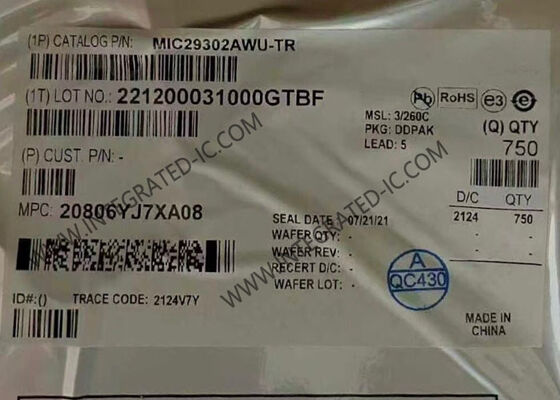 MIC29302AWU इंटीग्रेटेड सर्किट चिप LDO रेगुलेटर जिसमें 3A आउटपुट करंट, फास्ट ट्रांजिएंट रिस्पॉन्स और एडजस्टेबल आउटपुट वोल्टेज है