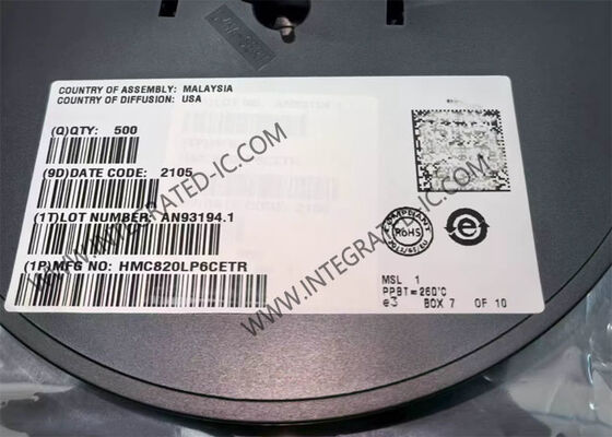 HMC820LP6CETR 5.1GHz फ्रैक्शनल-एन पीएलएल फ्रीक्वेंसी सिंथेसाइज़र अल्ट्रा लो फेज शोर के साथ एकीकृत सर्किट चिप