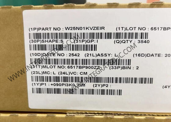 W25N01KVZEIR 1Gbit 104 मेगाहर्ट्ज SPI - क्वाड I/O QspiNAND फ्लैश मेमोरी IC चिप