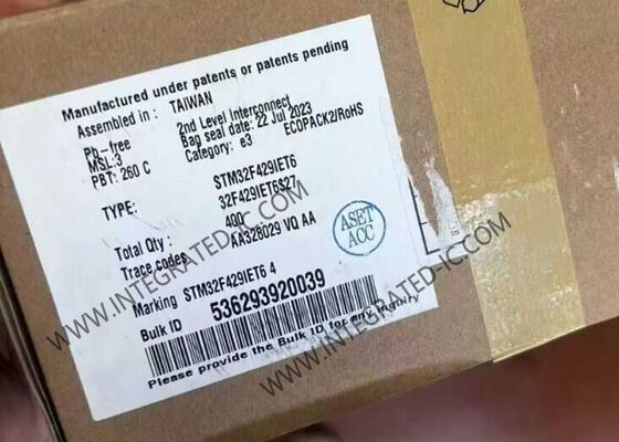 STM32F429IET6 माइक्रो कंट्रोलर MCU 180MHz 32-बिट ARM Cortex-M4 MCU जिसमें 2 MB फ्लैश मेमोरी है