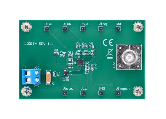 LOG114EVM एम्बेडेड समाधान LOG114 हाई-स्पीड लॉगरिदमिक एम्प्लीफायर मूल्यांकन मॉड्यूल