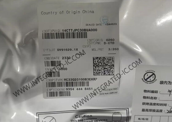MC33GD3100B3EKR2 सिंगल चैनल ऑटोमोटिव ग्रेड गेट ड्राइवर जिसमें 15A पीक आउटपुट इंटीग्रेटेड सर्किट चिप है