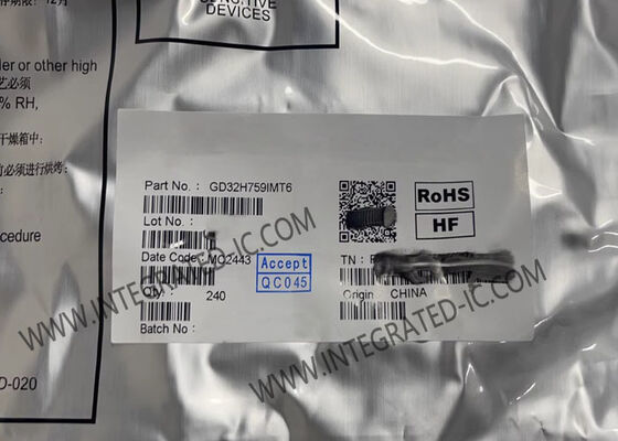 GD32H759IMT6 आईओटी अनुप्रयोगों के लिए 600MHz आर्म कॉर्टेक्स-एम7 के साथ 32-बिट माइक्रोकंट्रोलर एमसीयू