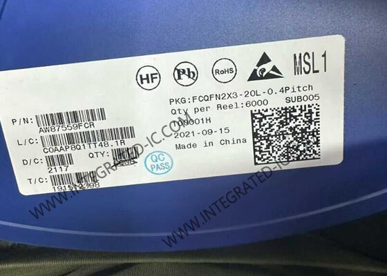 AW87559FCR इंटीग्रेटेड सर्किट चिप 9V एडेप्टिव बूस्ट TLTR-AGC स्मार्ट K ऑडियो एम्पलीफायर FCQFN20
