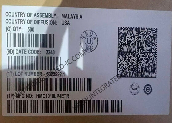 HMC1010LP4ETR इंटीग्रेटेड सर्किट चिप 3.9GHz RMS पावर डिटेक्टर जिसमें 60dB डायनामिक रेंज और 50mA सप्लाई करंट है