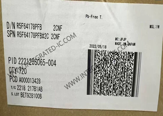R5F64178PFB माइक्रोकंट्रोलर MCU हाई-एंड R32C/100 32-बिट 50MHz माइक्रोकंट्रोलर IC