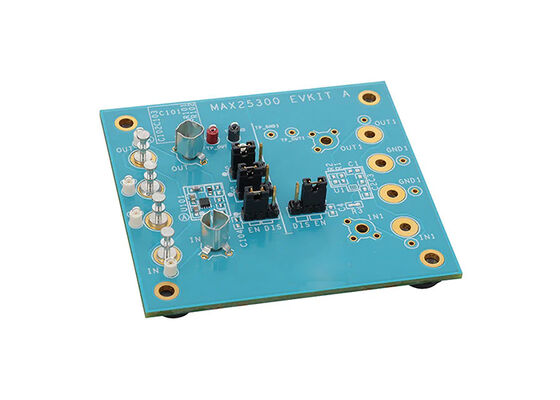 MAX25300EVKIT एम्बेडेड सॉल्यूशंस 500mA 5V सिंगल चैनल रैखिक वोल्टेज नियामक मूल्यांकन बोर्ड