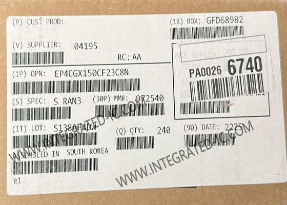 उच्च प्रदर्शन अनुप्रयोगों के लिए EP4CGX150CF23C8N Cyclone IV GX FPGA IC BGA484 पैकेज के साथ