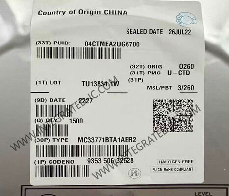 MC33771BTA1AER2 SMARTMOS लिथियम-आयन बैटरी नियंत्रक आईसी 7 से 14 सेल प्रबंधन और ऑटोमोटिव अनुप्रयोगों के लिए एसपीआई इंटरफ़ेस के साथ