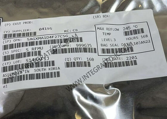 5AGXMA1D4F27C5G Arria V GX FPGA IC 75000 LE, 6.5536 Gb/s डेटा दर और 336 I/O के साथ