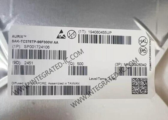 SAK-TC375TP-96F300W AA 32-बिट त्रि-कोर FLASH माइक्रोकंट्रोलर MCU 300MHz स्पीड 6MB FLASH और 1.1MB SRAM के साथ