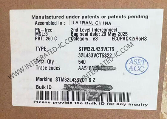STM32L433VCT6 ARM माइक्रोकंट्रोलर MCU 32-बिट सिंगल-कोर 80MHz