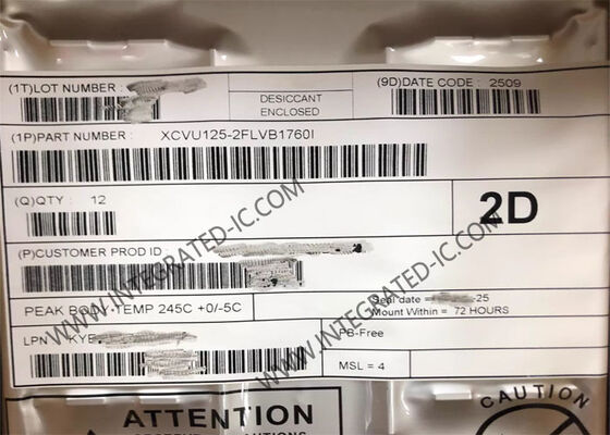 XCVU125-2FLVB1760I Virtex UltraScale FPGA IC 89520LAB 1760-FCBGA फील्ड प्रोग्रामेबल गेट ऐरे