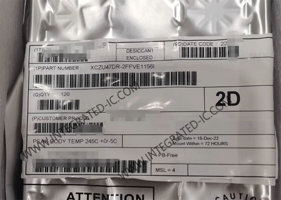 XCZU47DR-2FFVE1156I फील्ड प्रोग्रामेबल गेट ऐरे 28.21Gb/s स्पीड 64-बिट DMA और 8-बिट eMMC इंटरफ़ेस के साथ