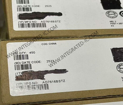 AD7616BSTZ एकीकृत सर्किट चिप द्विध्रुवी इनपुट डुअल साइमल्टेनियस सैंपलिंग 16-बिट रेजोल्यूशन ADC के साथ