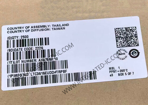 LTC3616EUDD एकीकृत सर्किट चिप 6A 4MHz मोनोलिथिक सिंक्रोनस स्टेप-डाउन डीसी/डीसी कन्वर्टर कम शांत धारा के साथ