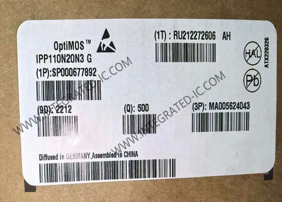 IPP110N20N3G एकीकृत सर्किट चिप OptiMOSTM एन-चैनल MOSFET ट्रांजिस्टर 200 V 88 A और 9.9 mOhms ड्रेन-सोर्स प्रतिरोध के साथ