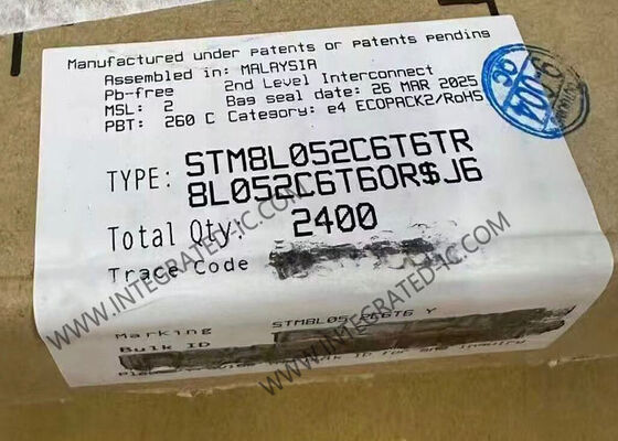 STM8L052C6T6TR माइक्रोकंट्रोलर MCU 8-बिट 16MHz अल्ट्रा-लो-पावर एनर्जीलाइट माइक्रोकंट्रोलर