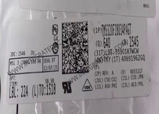 TMS320F28034PAGT 32-बिट C2000 रियल-टाइम माइक्रोकंट्रोलर MCU 60MHz स्पीड और 128KB फ्लैश मेमोरी के साथ